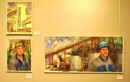 на художественной выставке культурно-выставочного центра имени Тенишевых (г. Смоленск) представлены работы о Смоленской ГРЭС - фото - 9