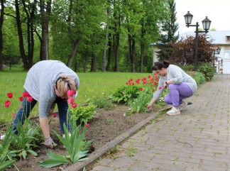 в Духовщине прошел очередной субботник - фото - 6