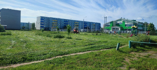 в округе продолжается обкоска общественных территорий - фото - 8