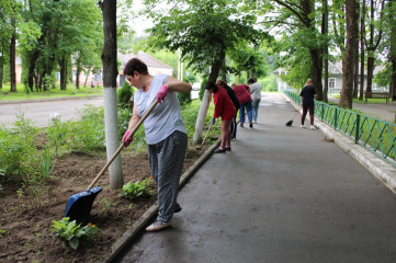 в Духовщине провели очередной субботник - фото - 8