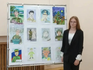 анастасия Барсукова победила в областном конкурсе "Нарисуй защитника Отечества" - фото - 3