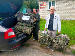 из Духовщинского округа отправили очередную партию маскировочных сейтей бойцам СВО - фото - 1